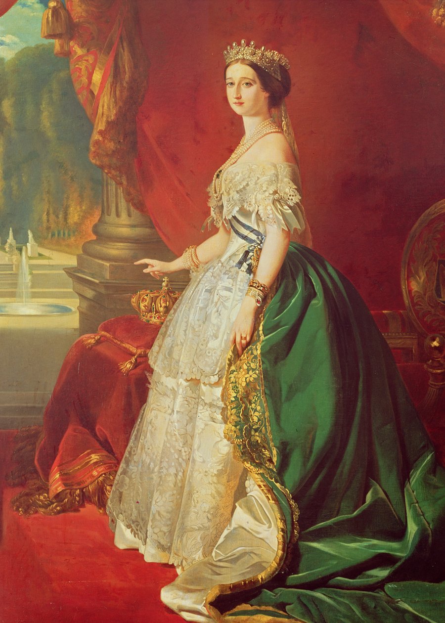 Eugenie császárné (1826-1920) Francois Xavier Winterhalter (1806-73) portréja után alkotó: Francois Gabriel Guillaume Lepaulle