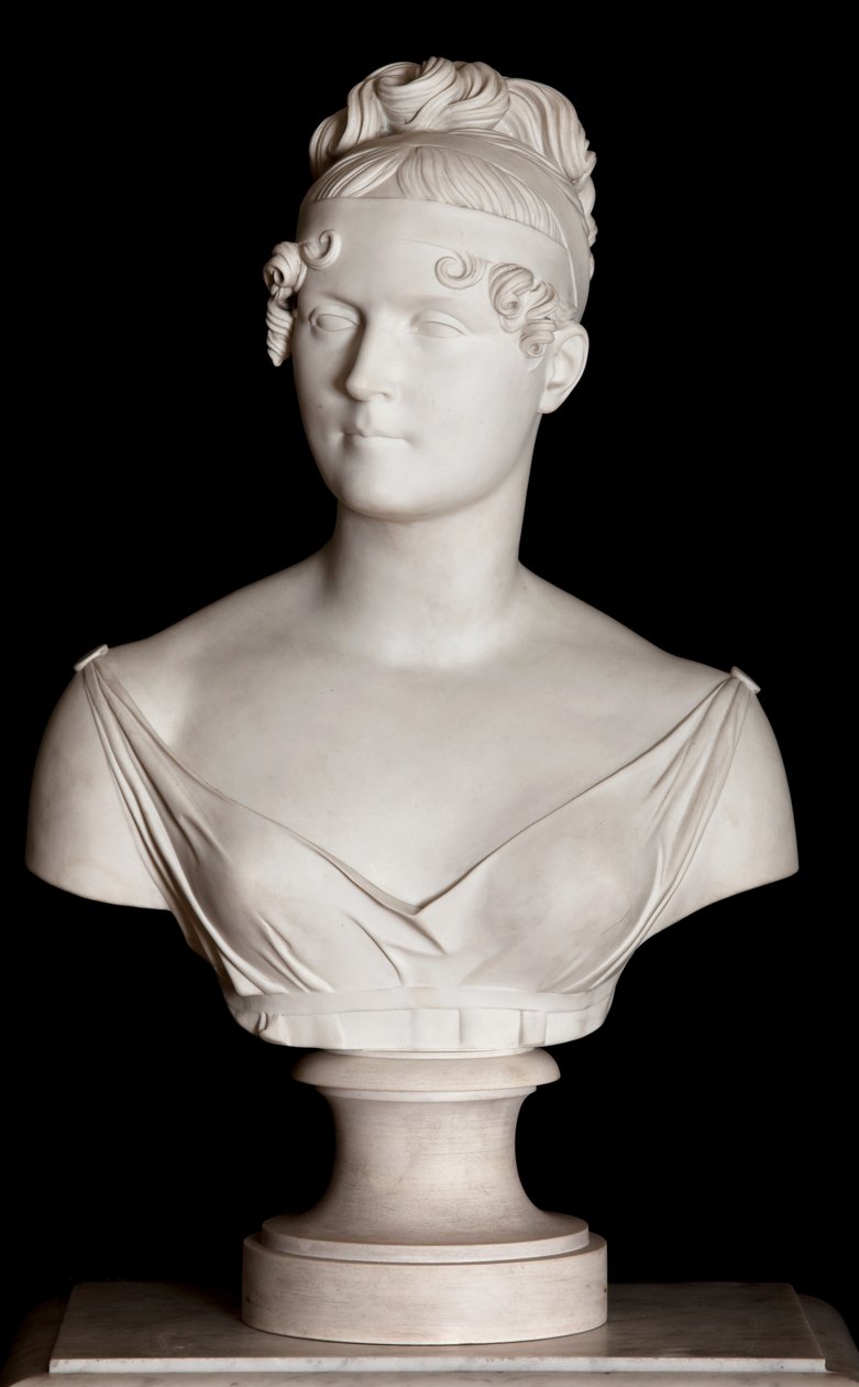 Jozefin császárné mellszobra (Sevres-i keksz) (lásd még 698747) alkotó: Francois Joseph Bosio