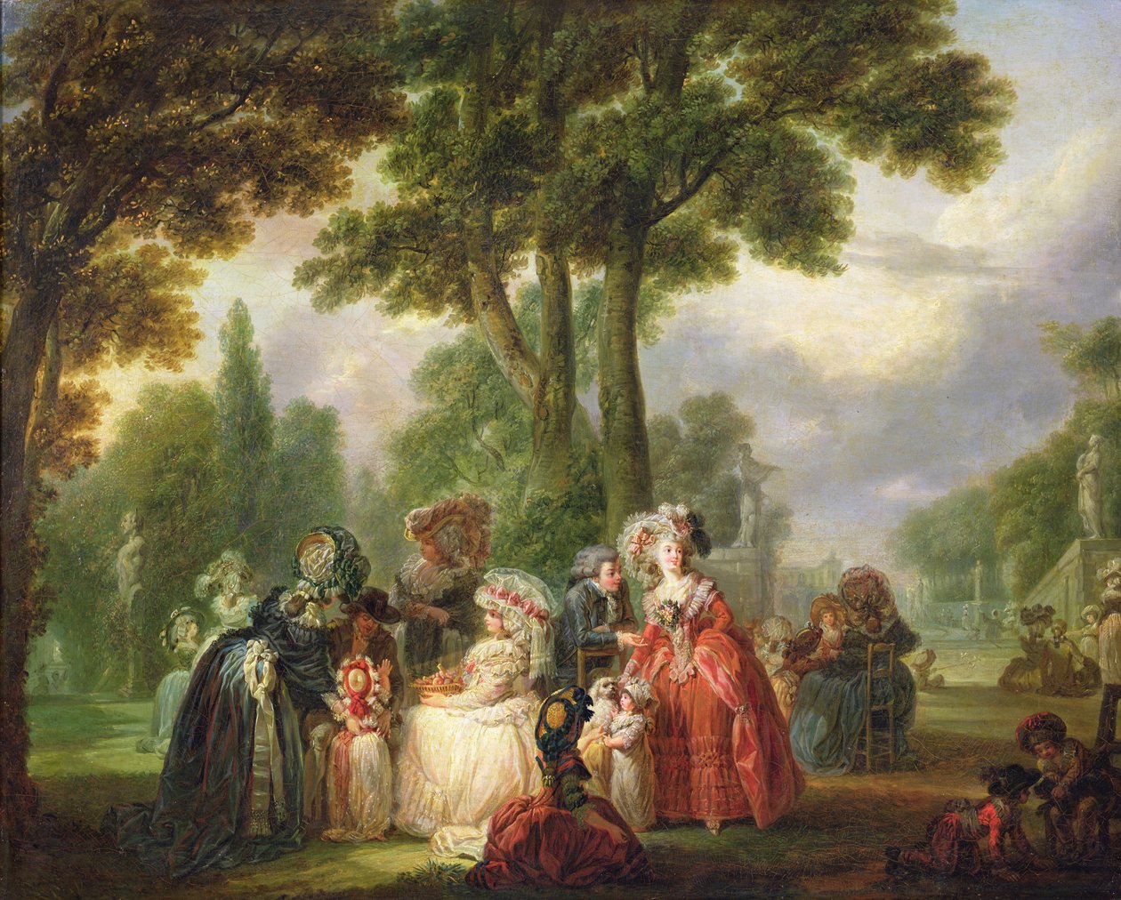 Találkozó a parkban alkotó: Francois Louis Joseph Watteau