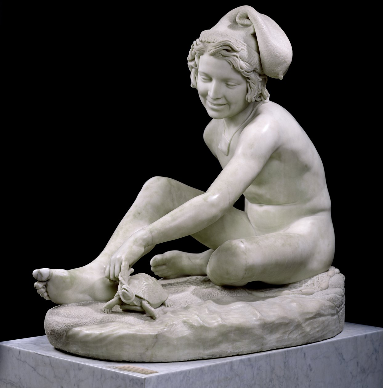 A nápolyi halász, 1833 (márvány) alkotó: Francois Rude