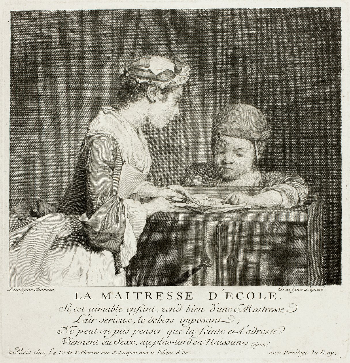Iskola úrnője alkotó: Francois Bernard Lepicie
