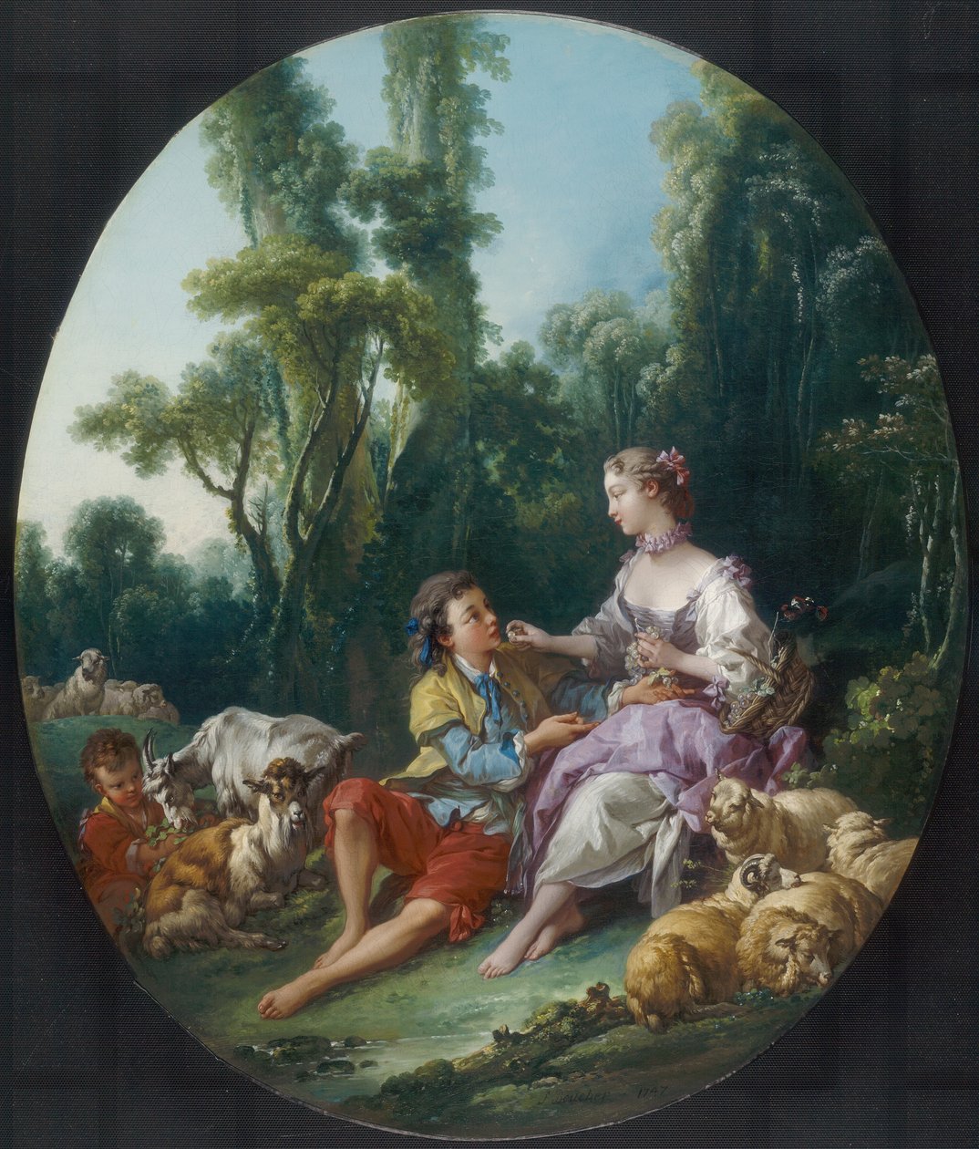 A szőlőre gondolnak? alkotó: François Boucher