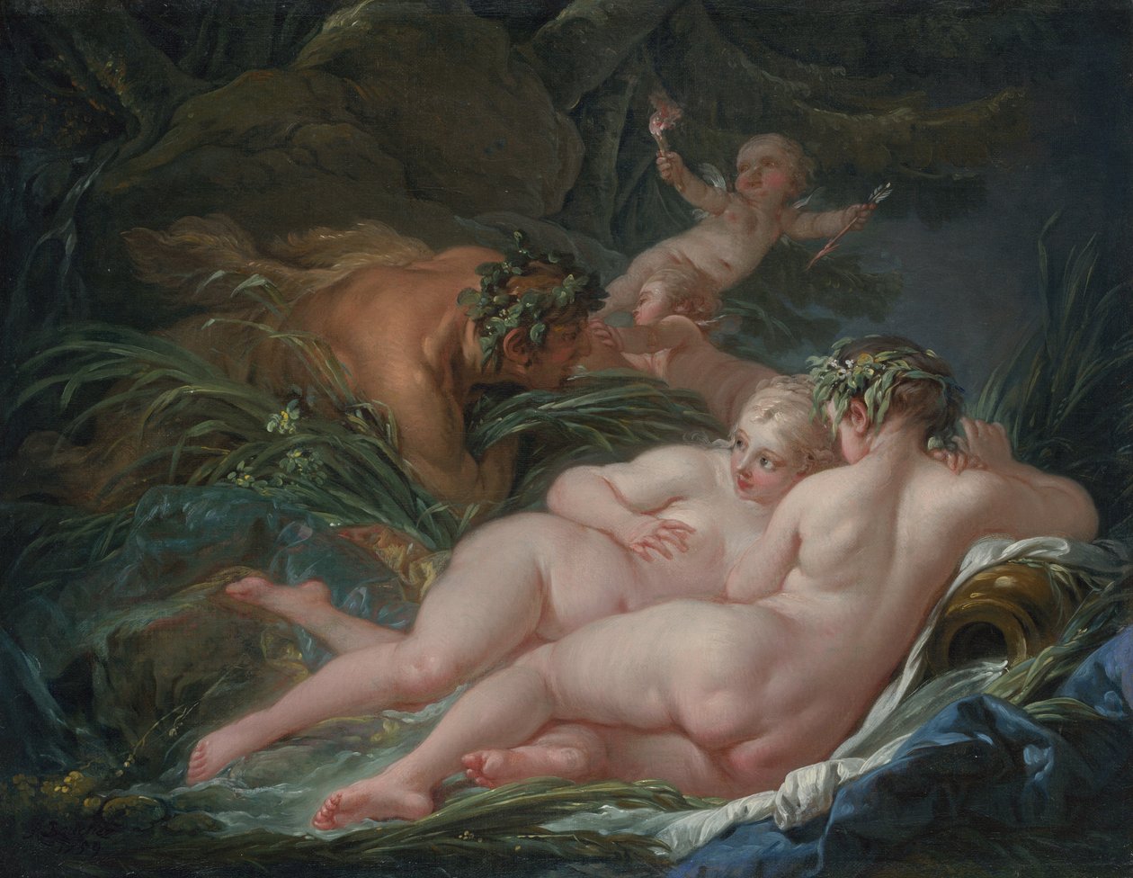 Pan és Syrinx alkotó: François Boucher