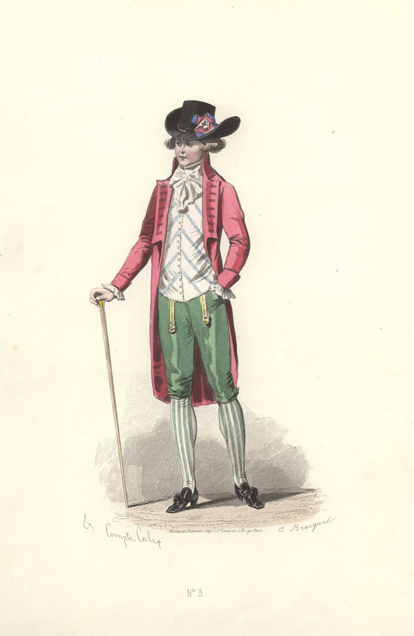 Dandy, Marie Antoinette korszaka. alkotó: Francois Claudius Compte Calix