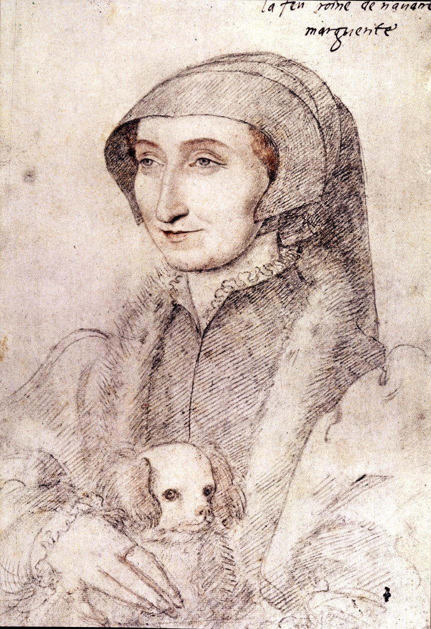 Navarrai Marguerite (1523-1574) (rajz) alkotó: François Clouet