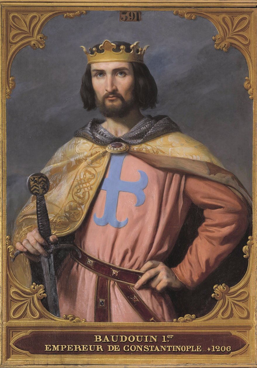 I. Balduin Konstantinápolyból 1171-1205, 1845. alkotó: Francois Edouard Picot