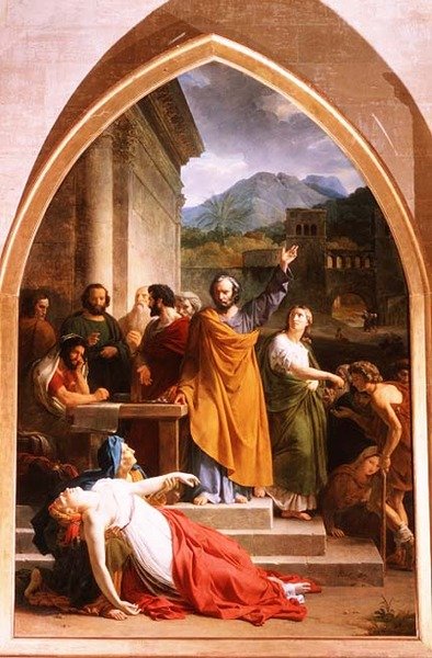 Sapphira halála alkotó: Francois Edouard Picot
