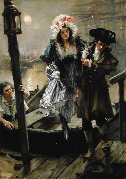 A Temzén alkotó: Francois Flameng