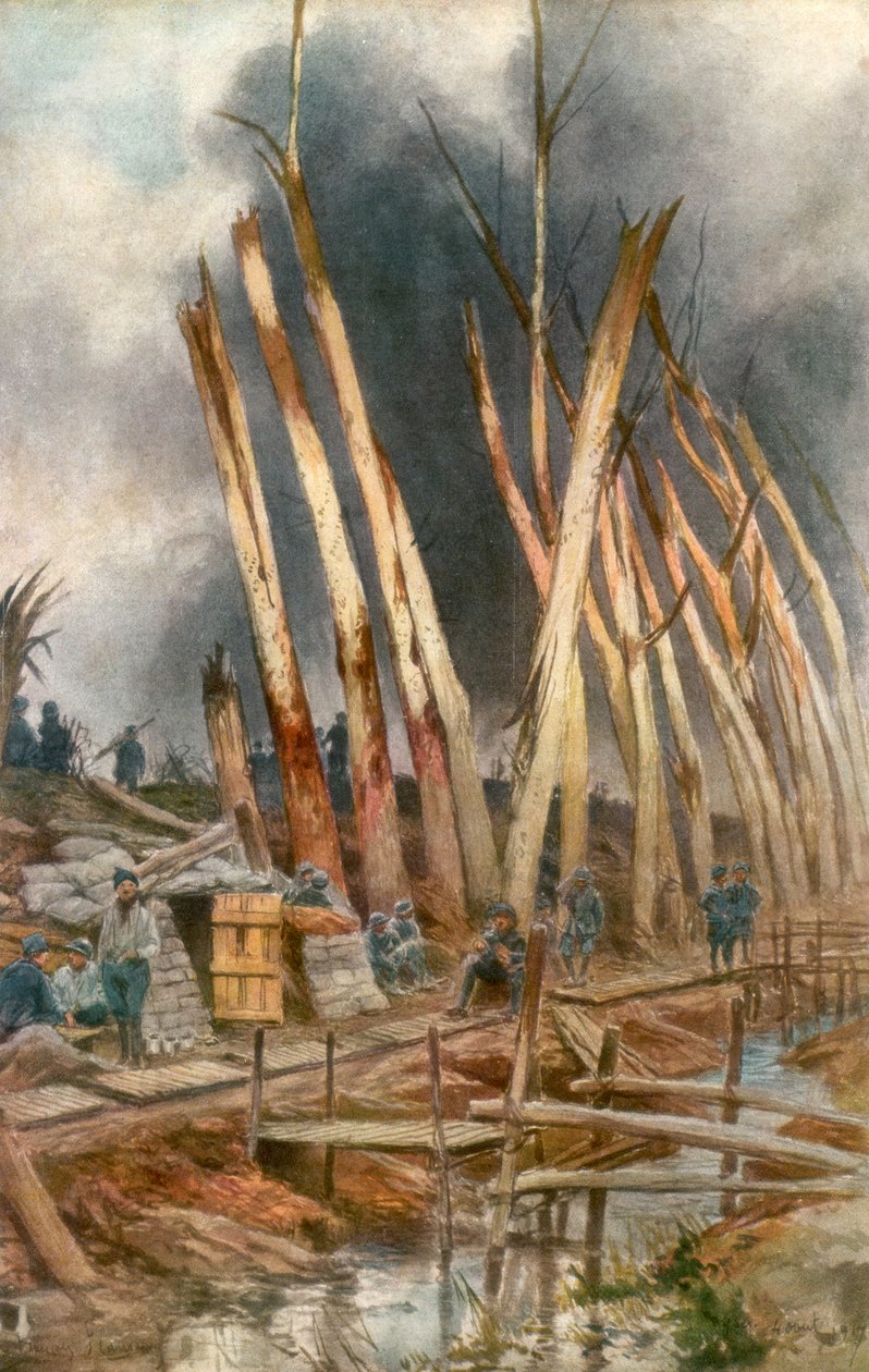 Yser offenzívája, 1917, 1926. alkotó: Francois Flameng