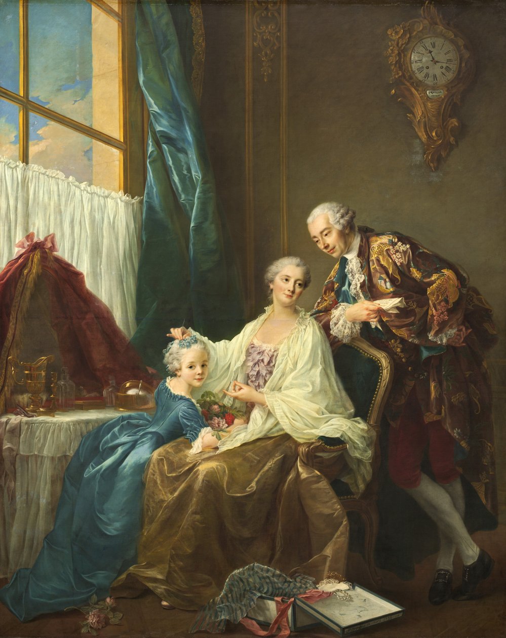 Családi portré alkotó: Francois Hubert Drouais