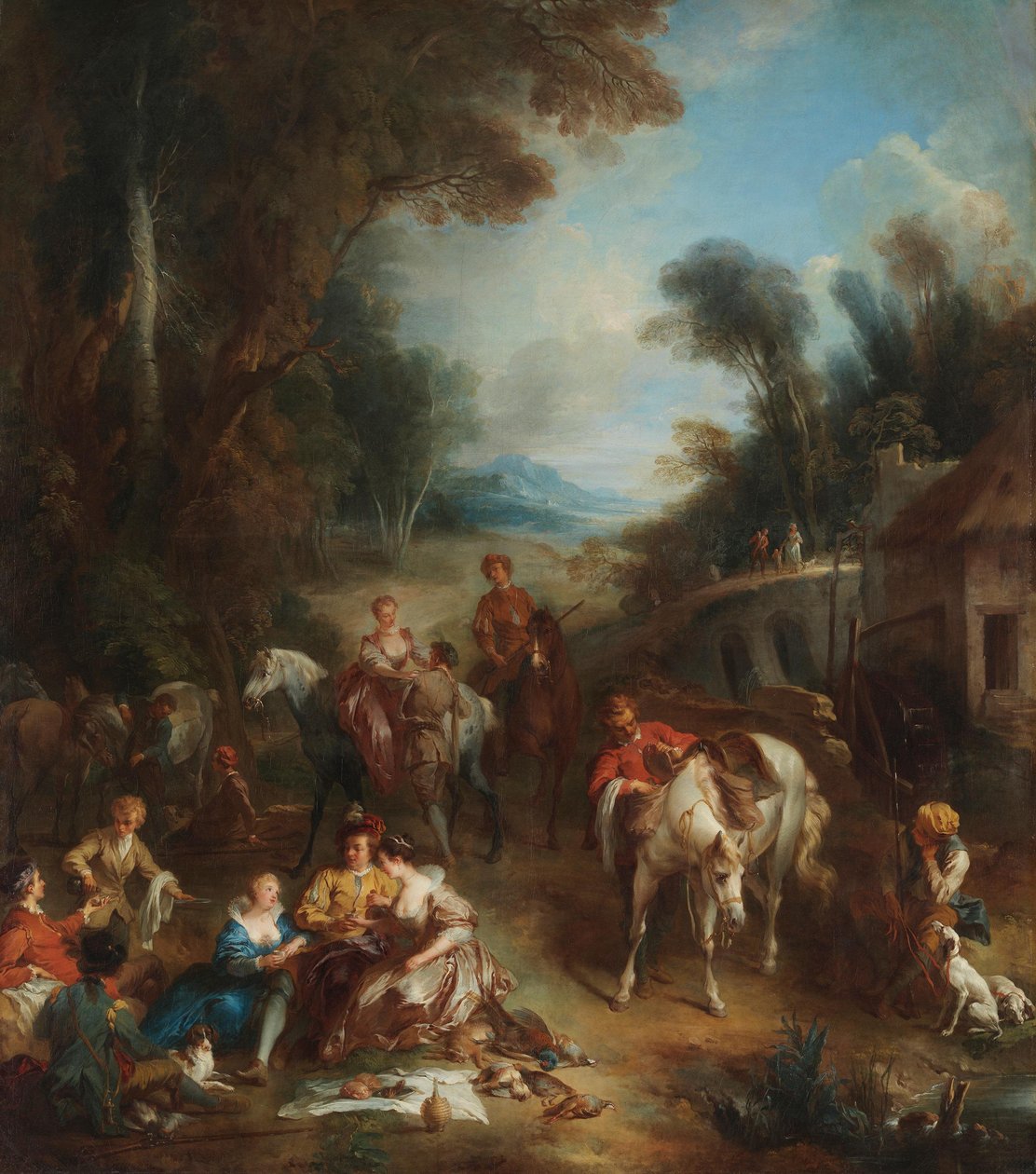 Egy vadászcsapat alkotó: François Lemoyne