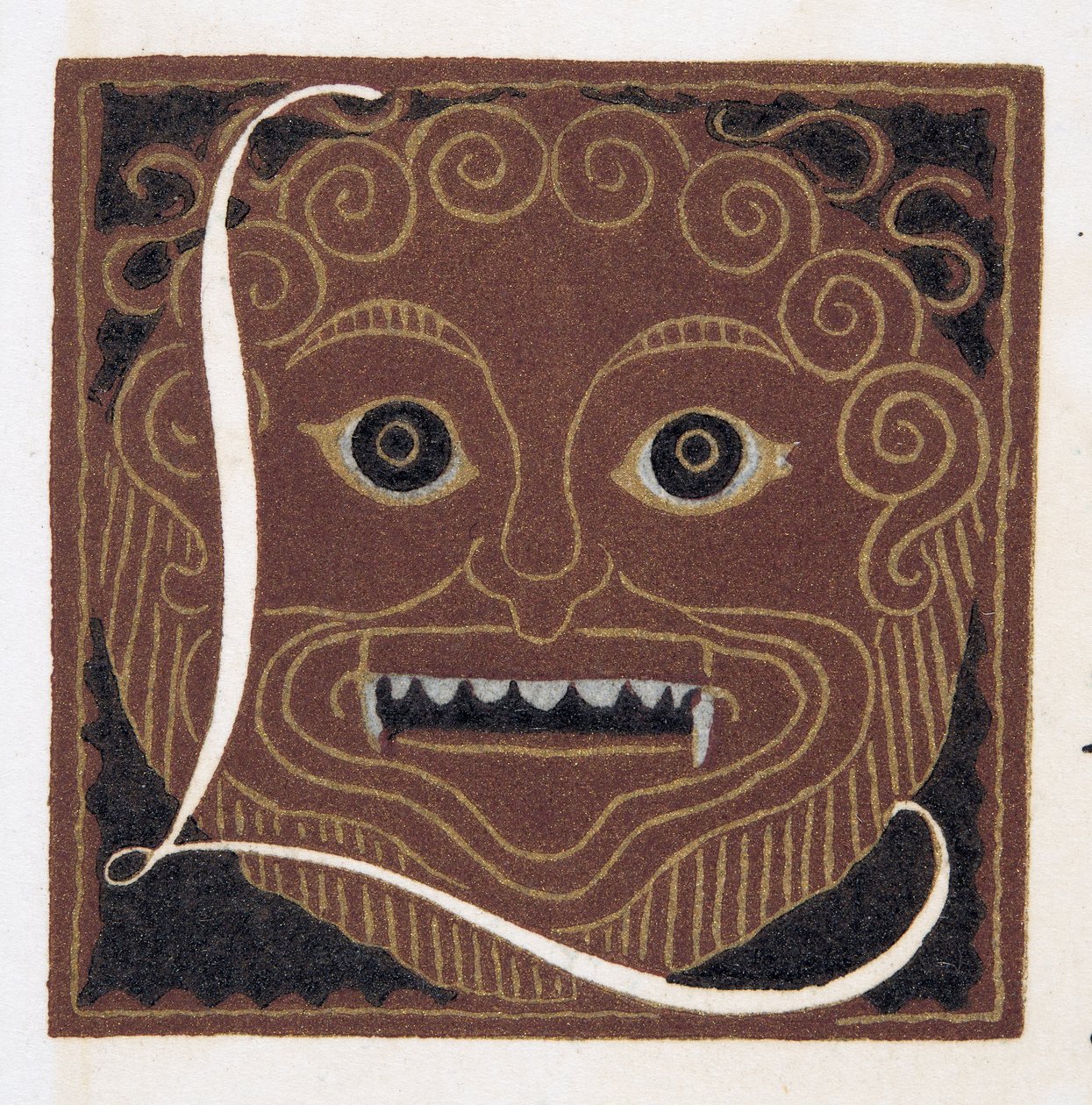 FaceMask, kocsma. 1922 (sablonnyomat) alkotó: Francois Louis Schmied