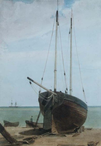 Ajánlat: Lugger és csónakok alkotó: Francois Louis Thomas Francia