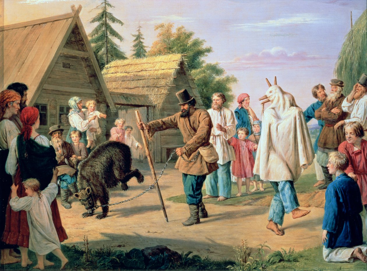 Buffoons in a Village alkotó: Francois Nicholas Riss