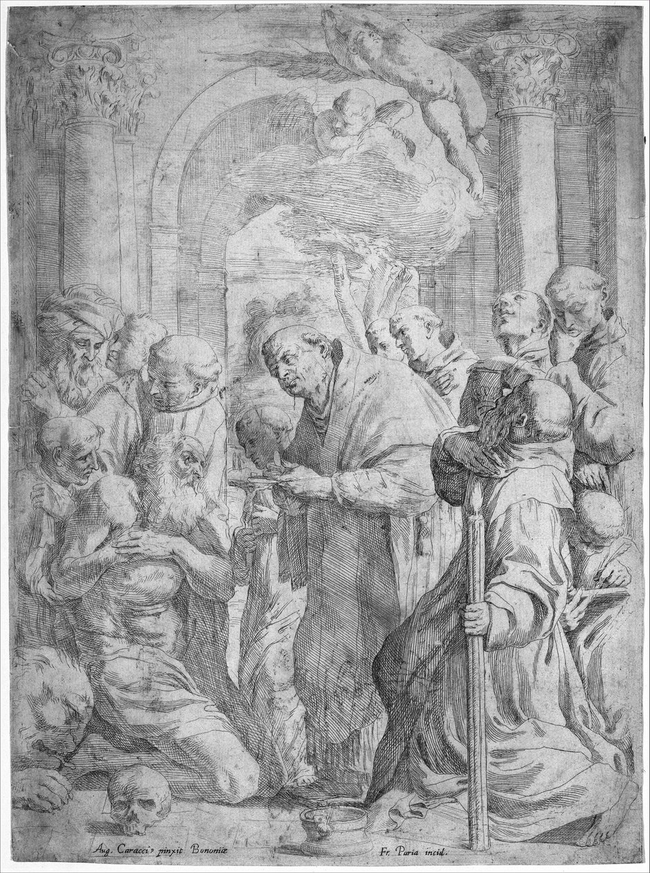 Szent Jeromos utolsó áldozása, 1584-1650. alkotó: Francois Perrier