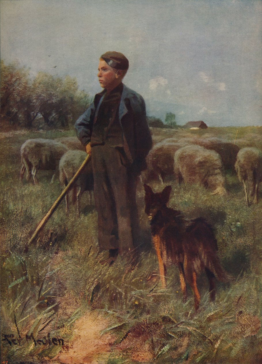 Az ifjú pásztor, c1915 alkotó: Francois Pieter ter Meulen