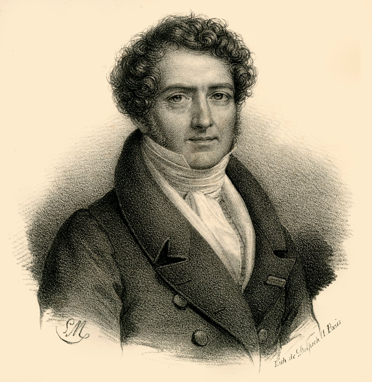 Boieldieu, 1775-1834, c1830. alkotó: Francois Seraphin Delpech