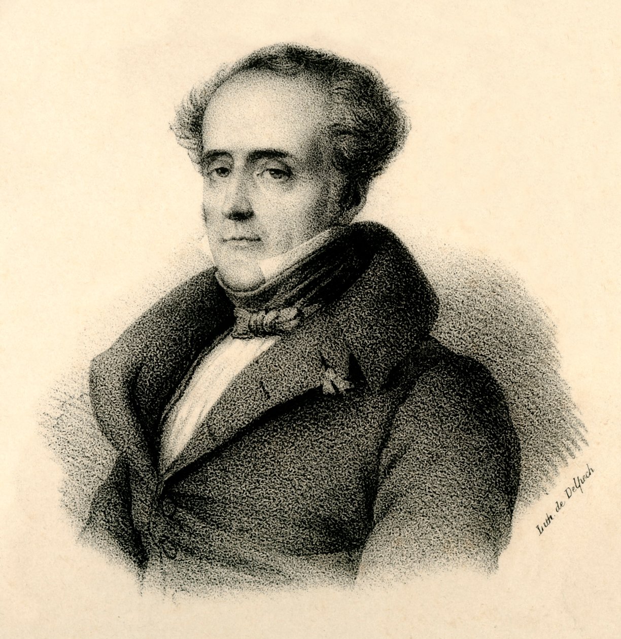 Chateaubriand, 1768-1848, c1830. alkotó: Francois Seraphin Delpech