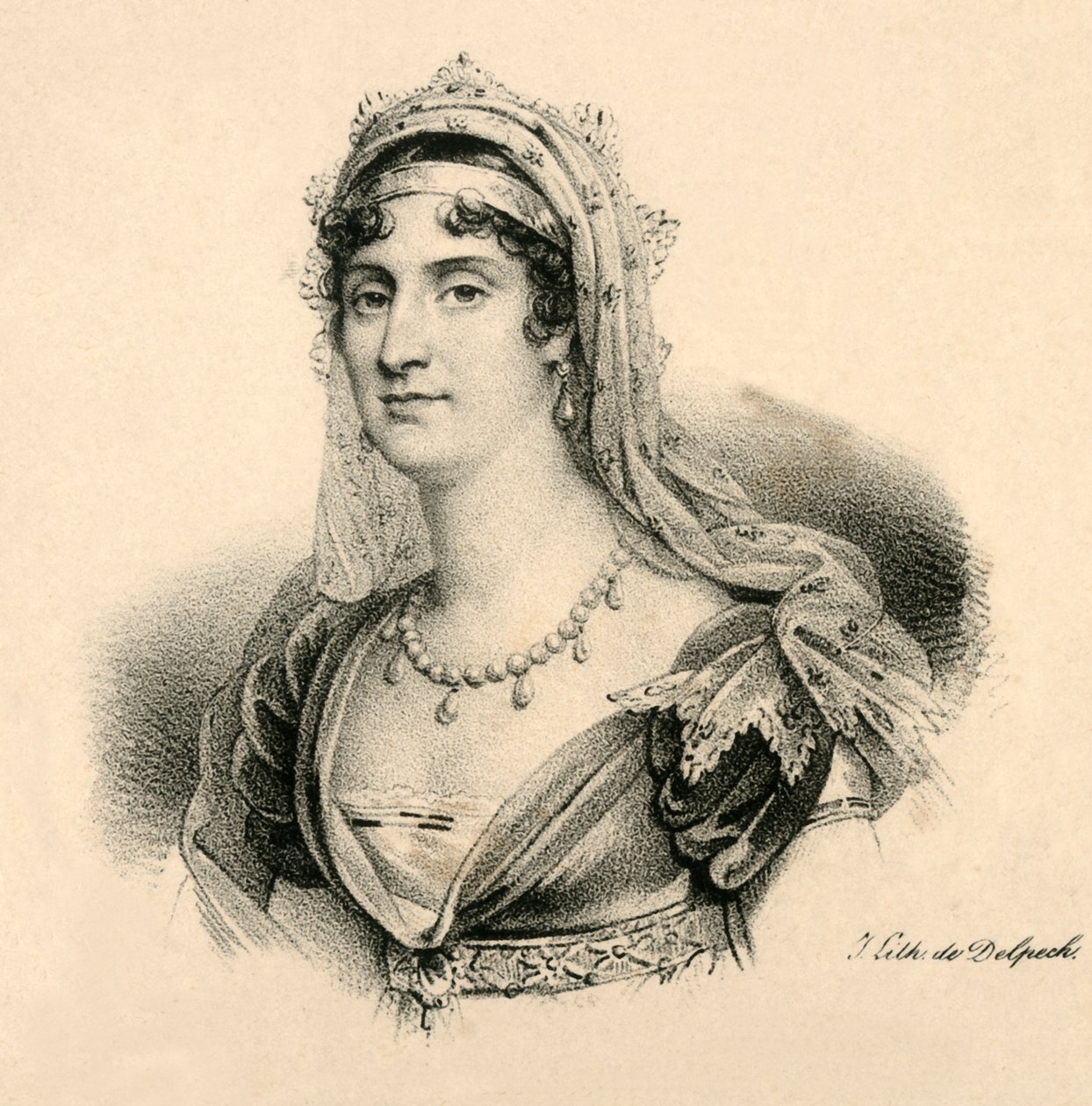 Elizeus. Toszkána nagyhercegnője, 1777-1820, c1830. alkotó: Francois Seraphin Delpech