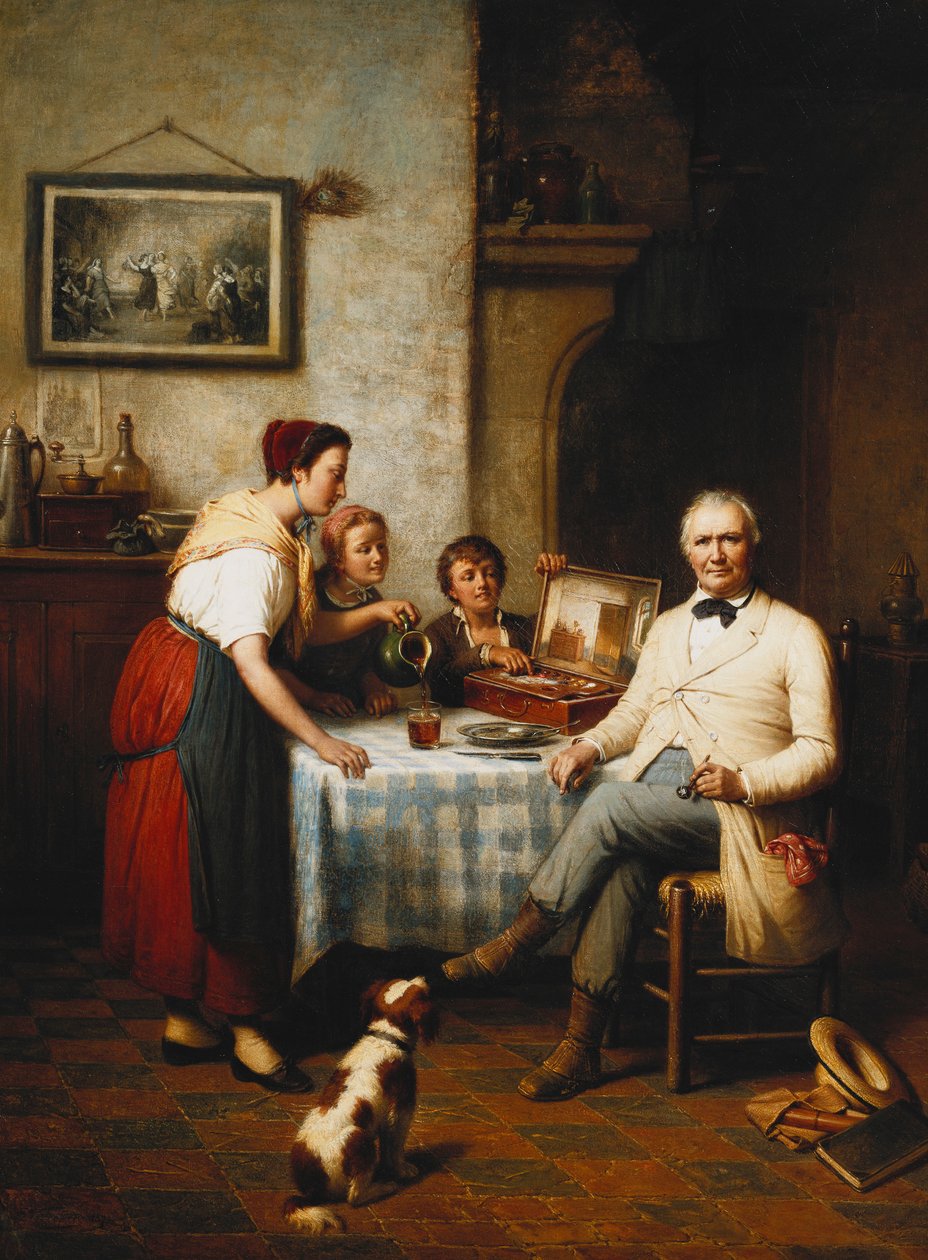 A művész ebédje, 1878 alkotó: Francois Verheyden