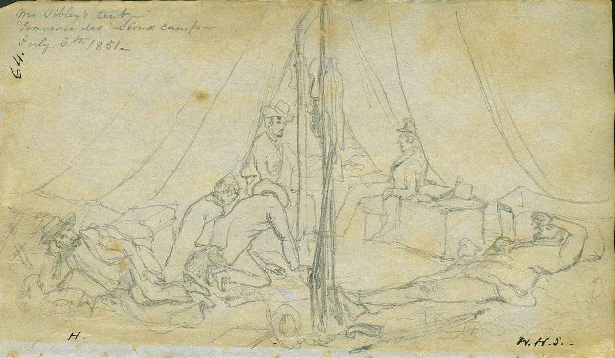 Sibley úr sátra, 1851. július 6 alkotó: Frank Blackwell Mayer
