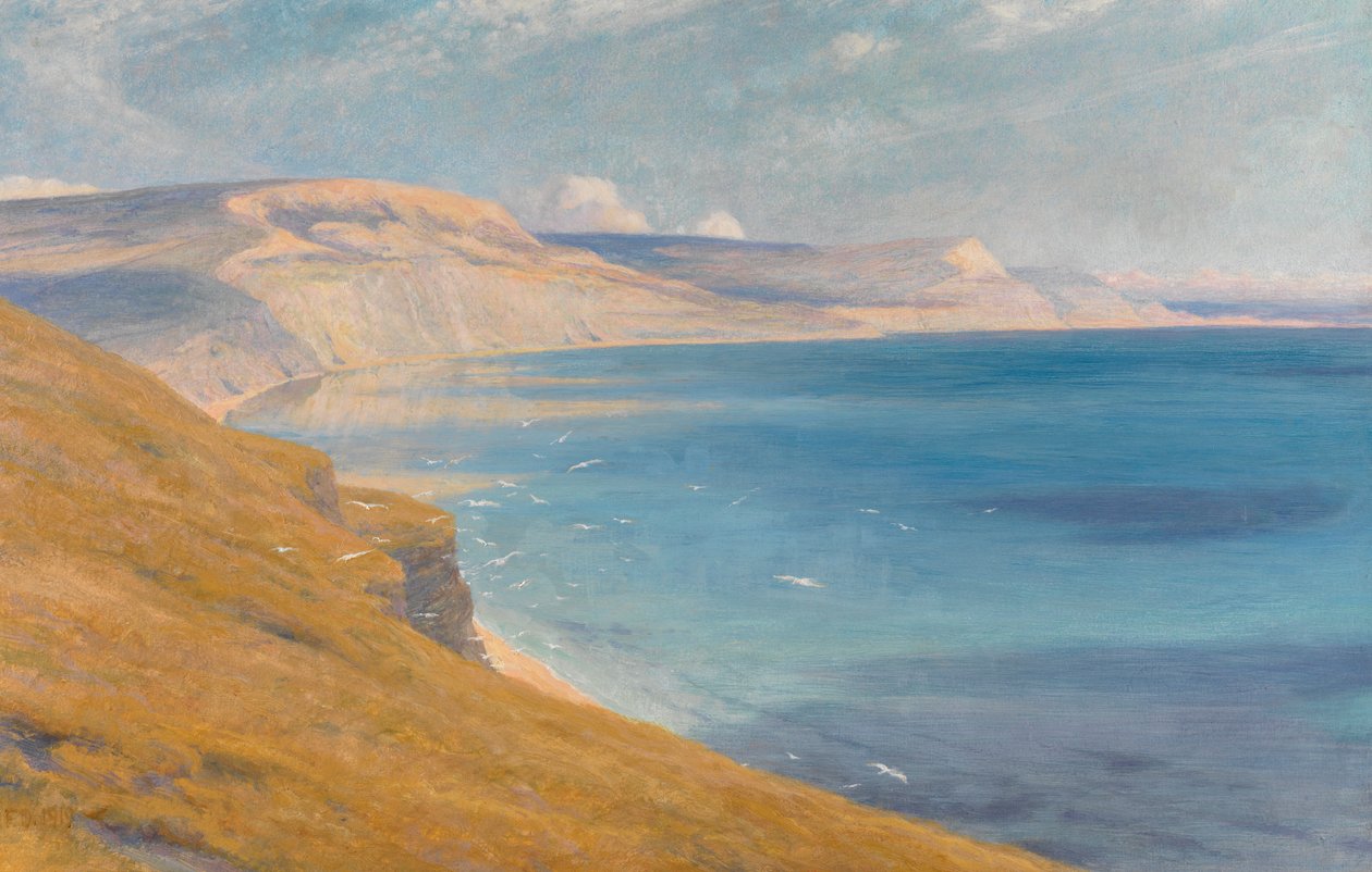 Tenger és napfény, Lyme Regis, 1919 alkotó: Frank Dicksee