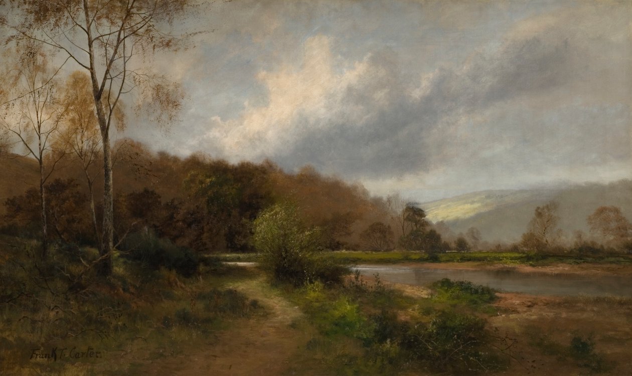 A Derwent Lintz Green közelében alkotó: Frank Thomas Carter