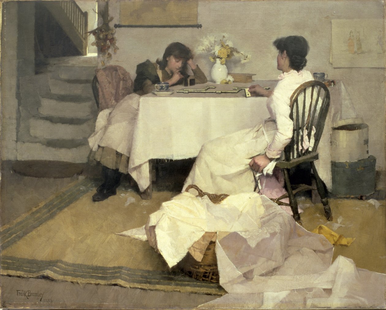 Domino!, 1886 alkotó: Frank Bramley