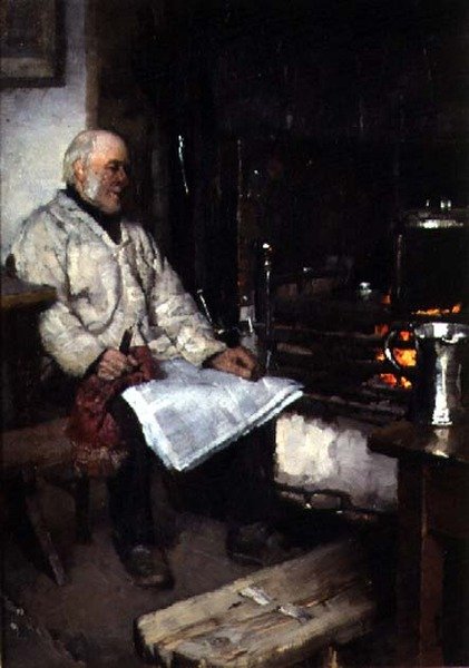 Tél (olaj, vászon) alkotó: Frank Bramley