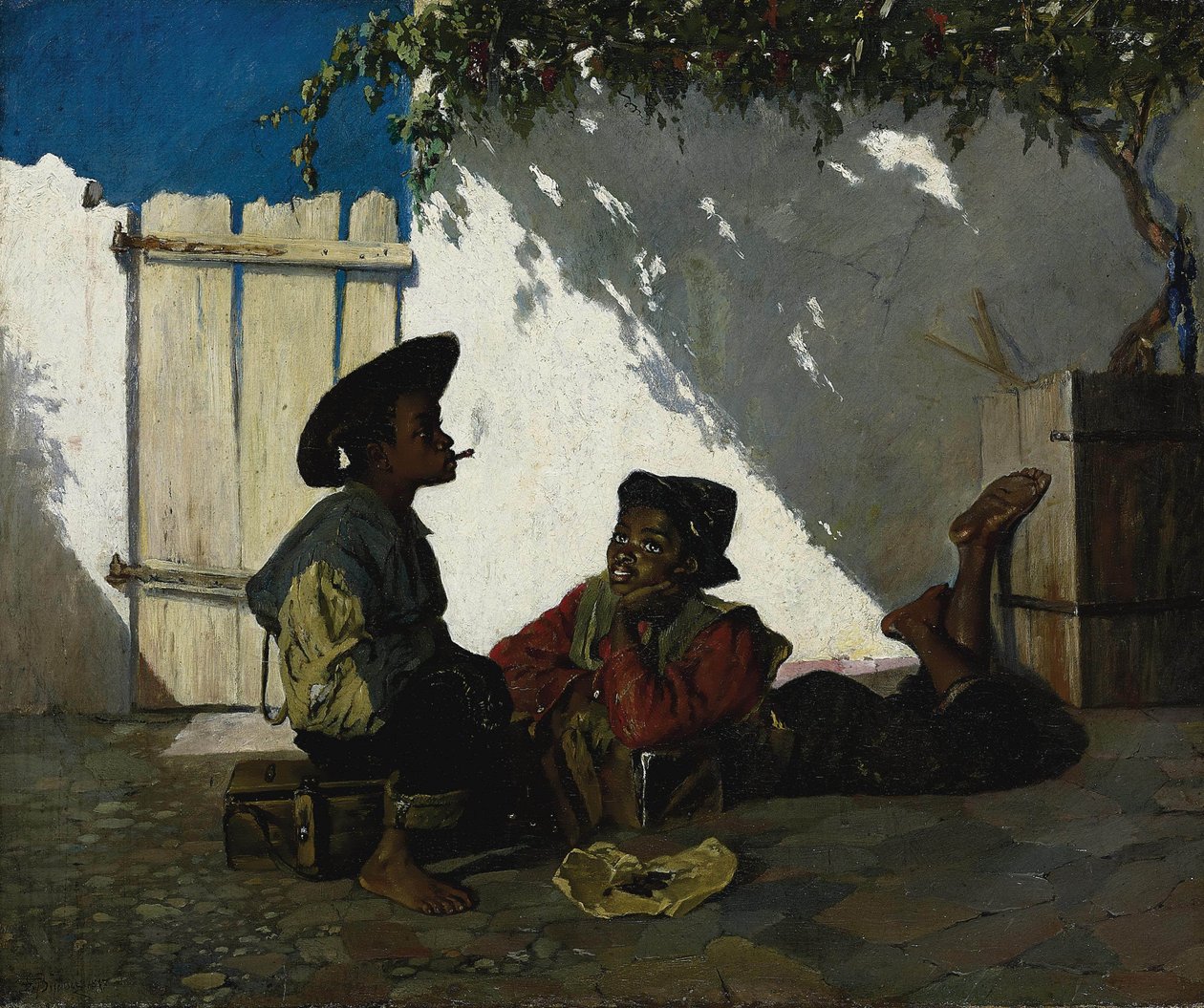 Olaszul:  Dolce far niente alkotó: Frank Buchser