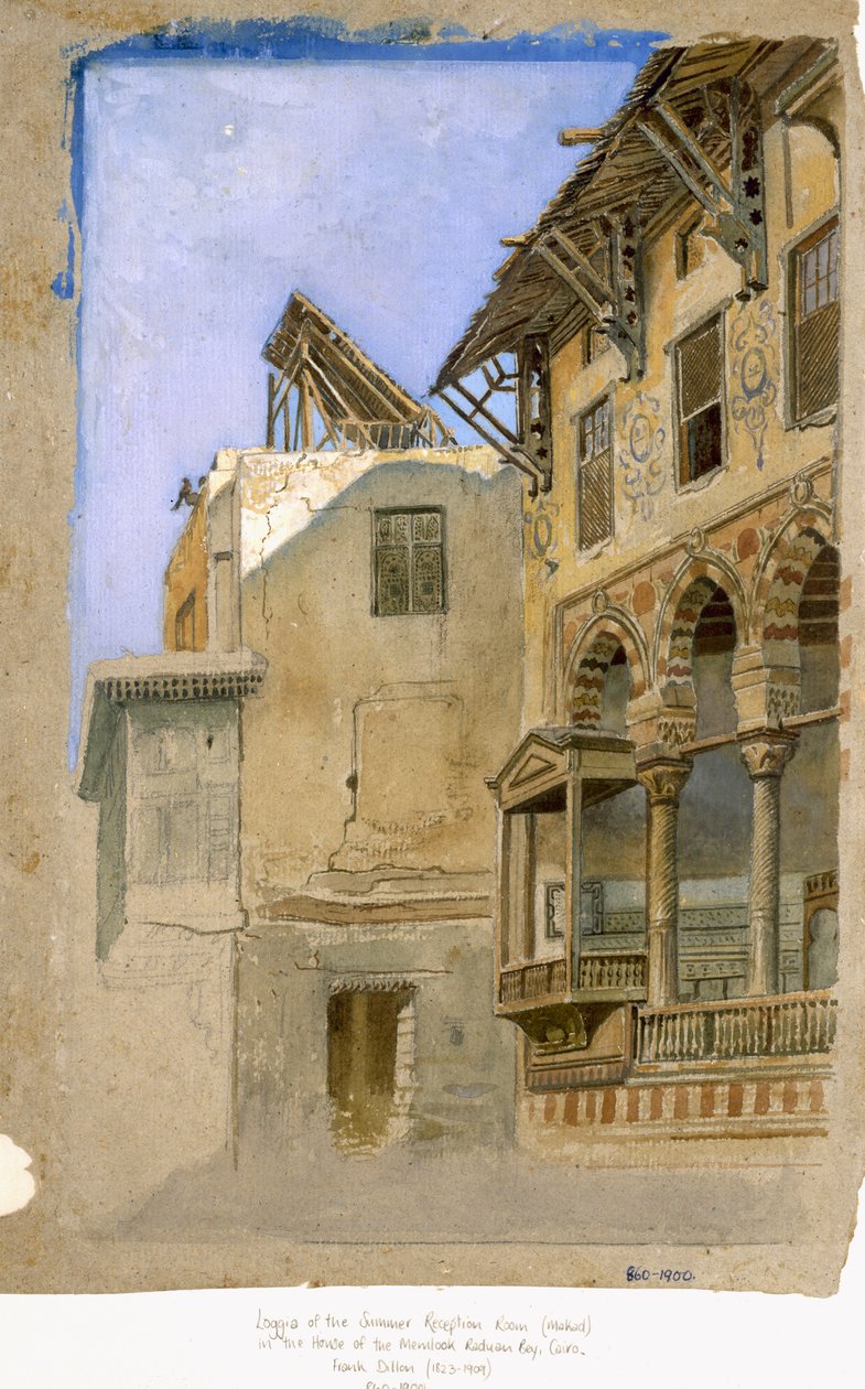 Memlook Radnau bej háza, Kairó, 1870 alkotó: Frank Dillon