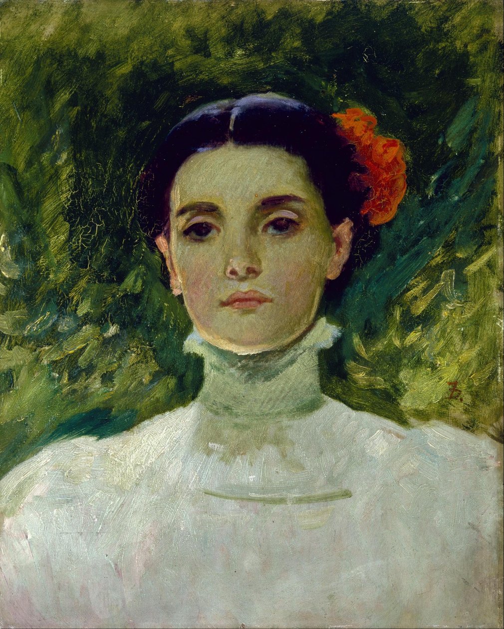 Maggie Wilson portréja alkotó: Frank Duveneck