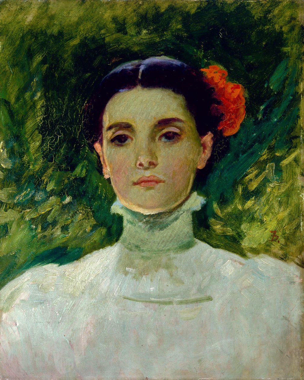 Maggie Wilson portréja, 1898 alkotó: Frank Duveneck