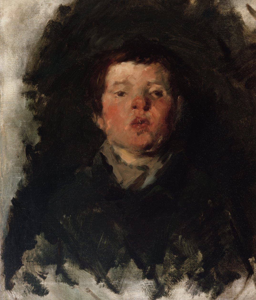 Egy fiú portréja alkotó: Frank Duveneck
