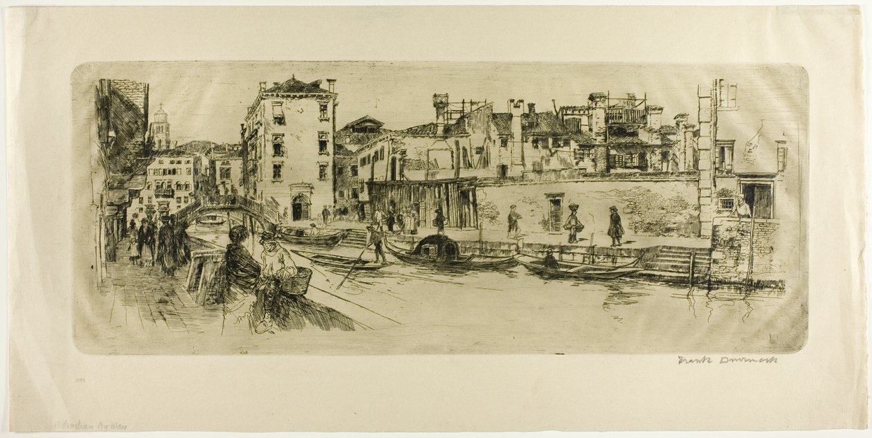 San Trovasso-csatorna alkotó: Frank Duveneck
