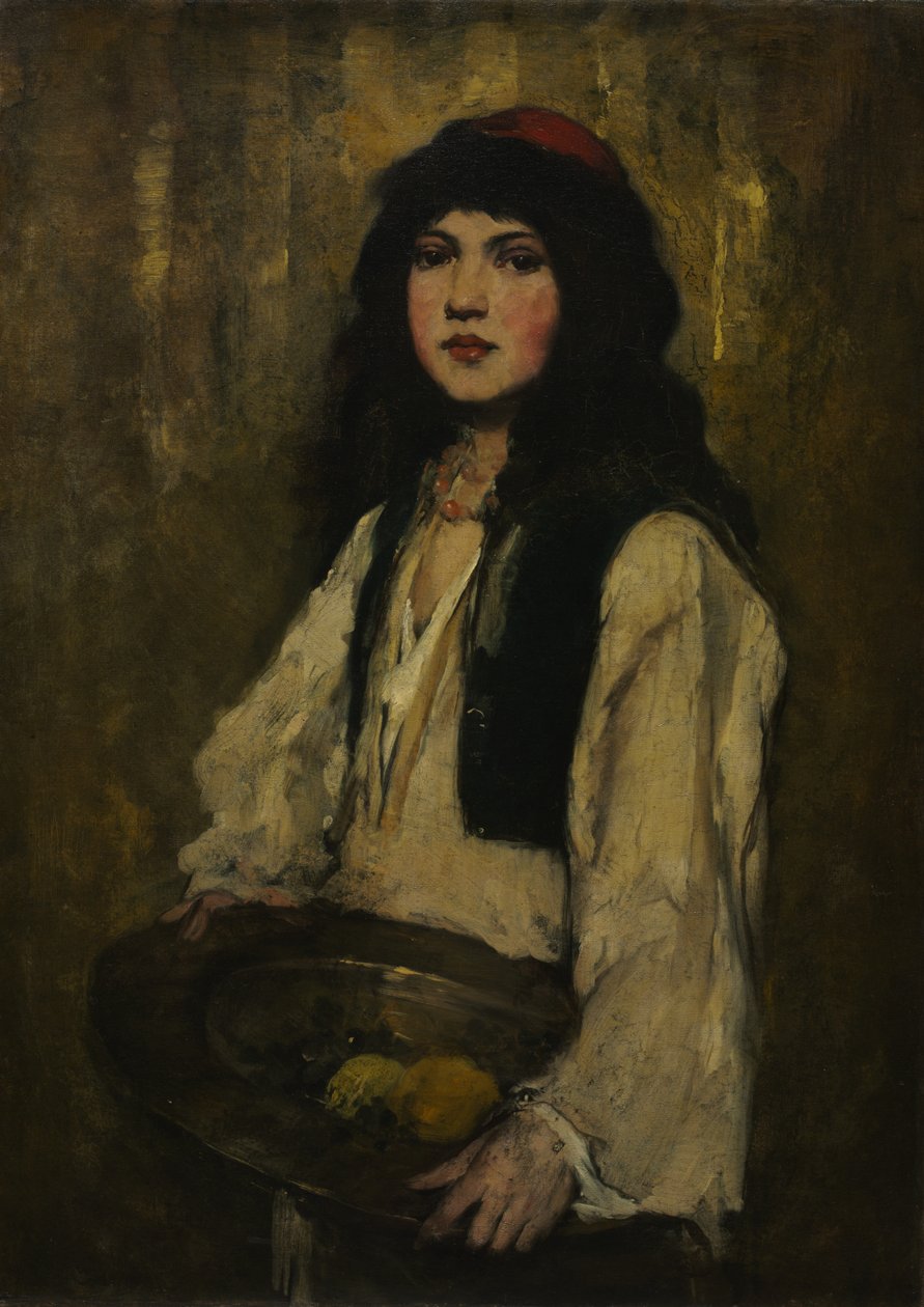 A velencei lány c. 1880. alkotó: Frank Duveneck