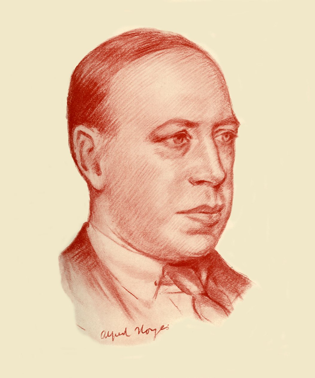 "Alfred Noyes", 1928. alkotó: Frank E Slater