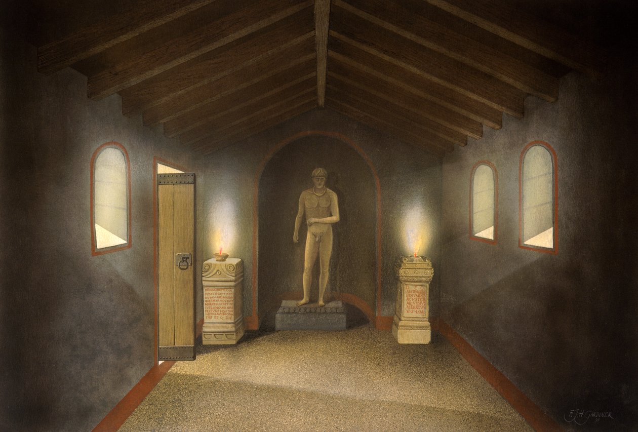 Benwell római templom, 2. század, 1990-2010 alkotó: Frank Gardiner