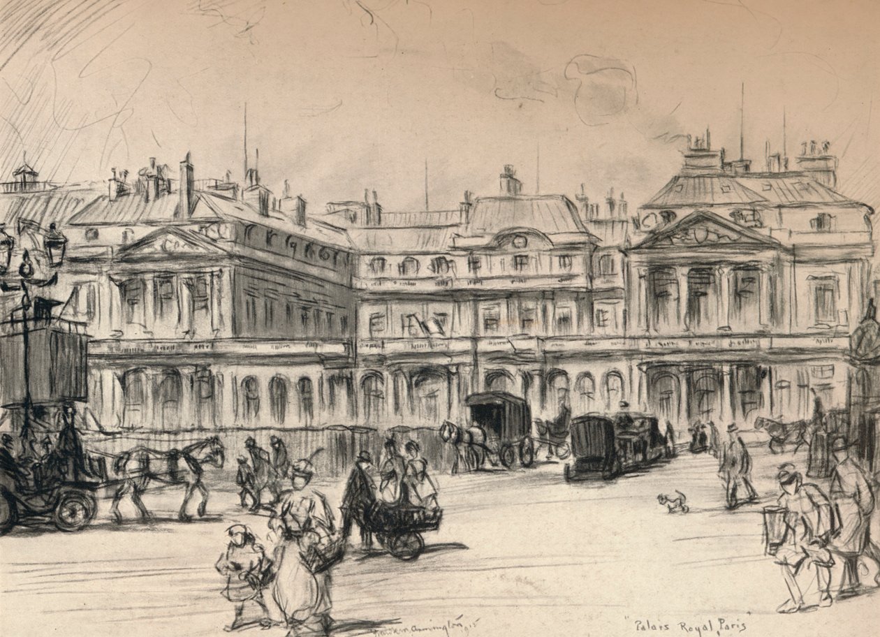 A Palais-Royal, 1915 alkotó: Frank Milton Armington