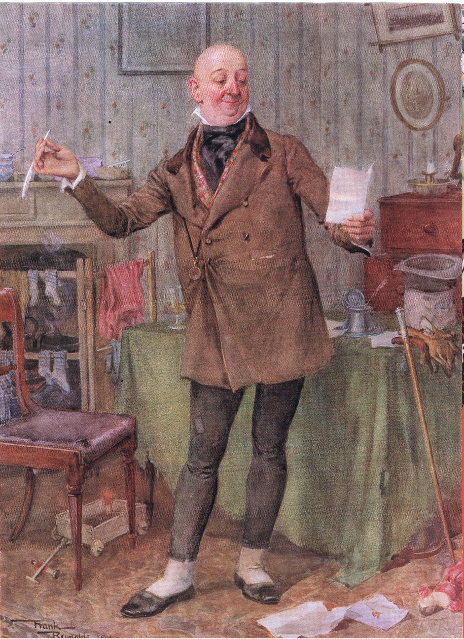 Mr Micawber (David Copperfield) (színes litográfia) alkotó: Frank Reynolds