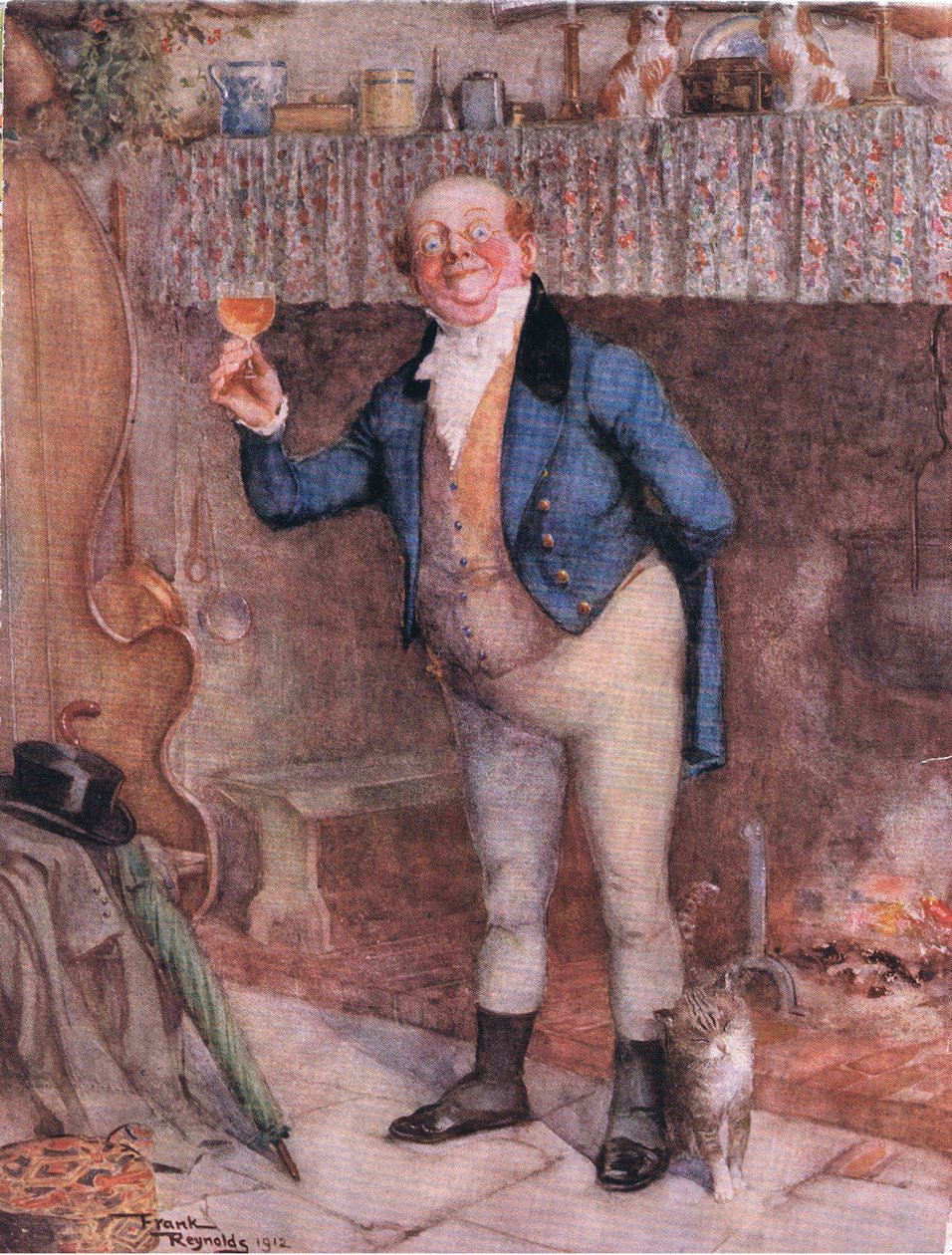 Mr Pickwick (Pickwick Papers) (színes litográfia) alkotó: Frank Reynolds