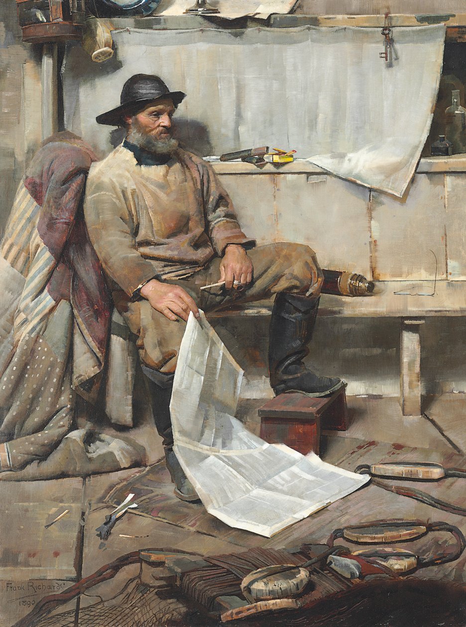 A halász, 1890 alkotó: Frank Richards
