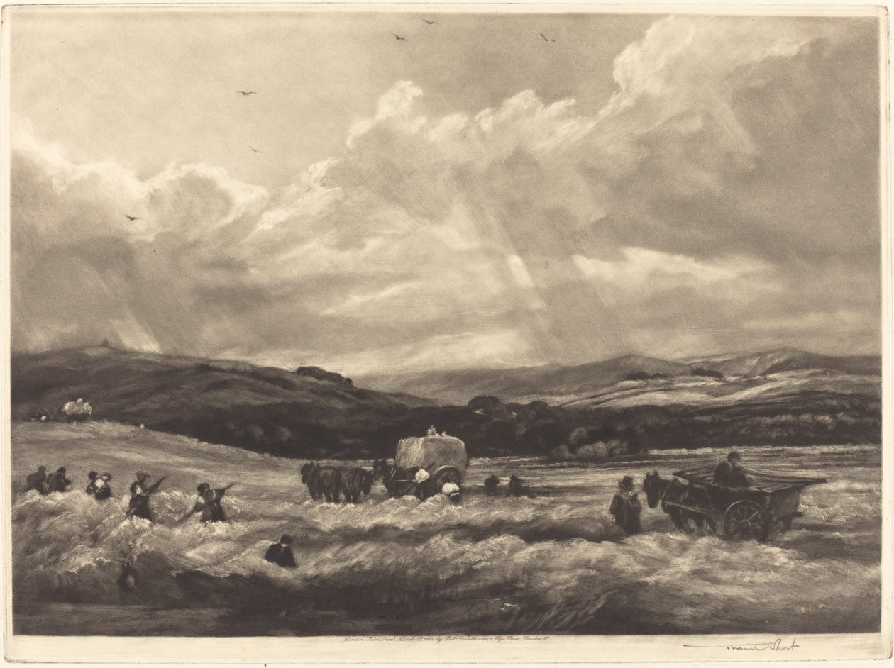 Hayfield Yorkshire-ben, 1904. alkotó: Frank Short