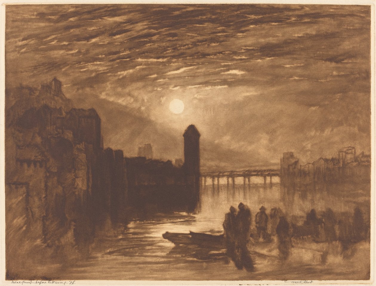 Holdfény a folyón, 1896. alkotó: Frank Short