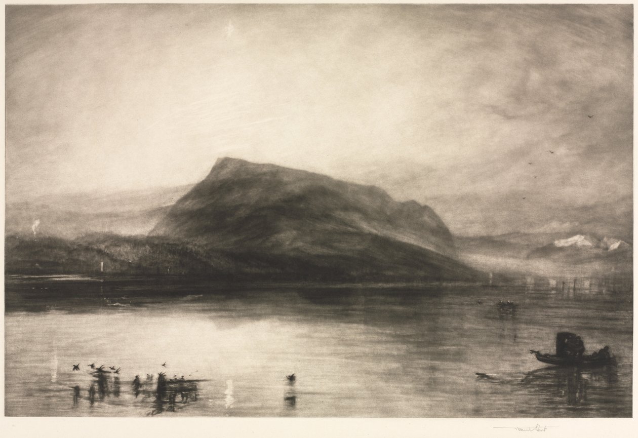 Rigi-hegy hajnalban, 1910. alkotó: Frank Short