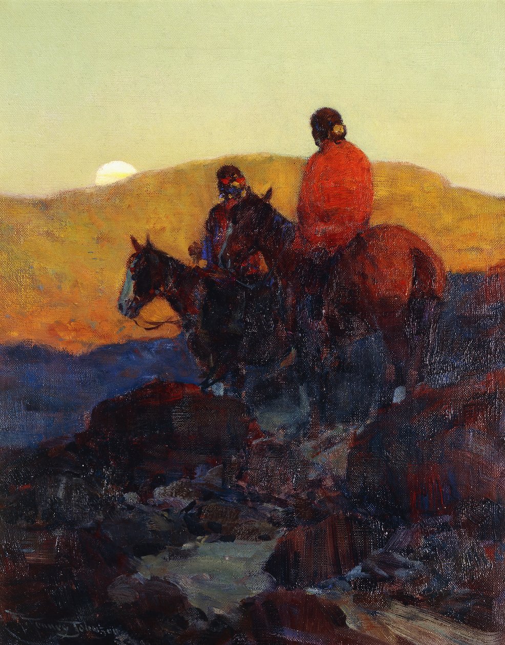 Sunset Glow alkotó: Frank Tenney Johnson
