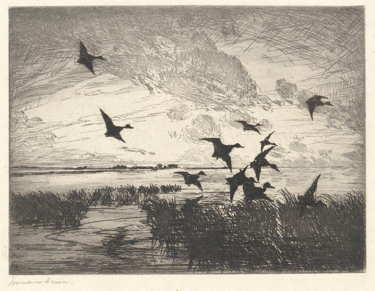 Naplemente után alkotó: Frank Weston Benson