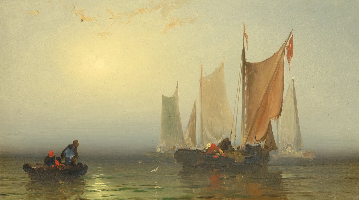 Tengerészeti tanulmány, 1860-1900. alkotó: Franklin D. Briscoe