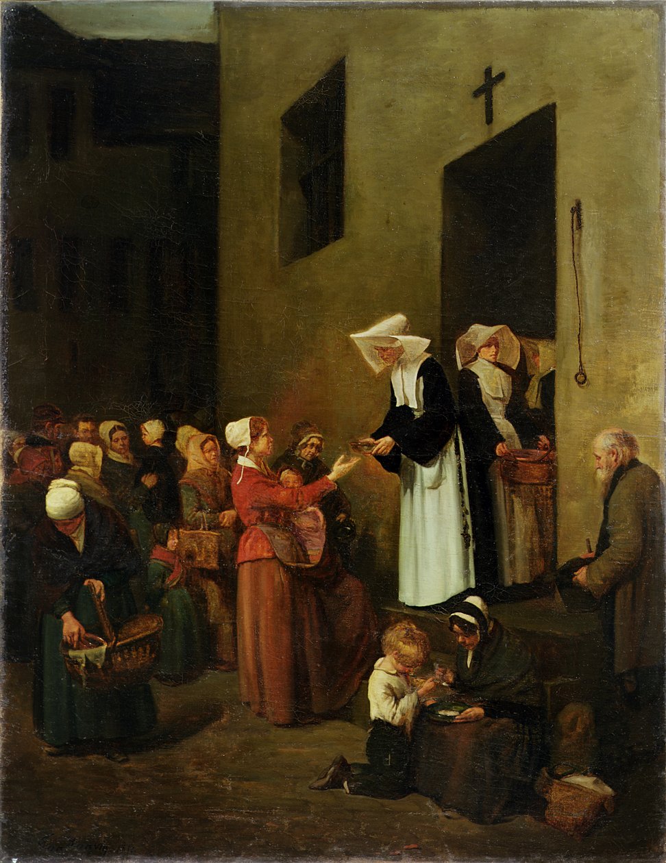 Jótékonyság, 1851 alkotó: François Bonvin