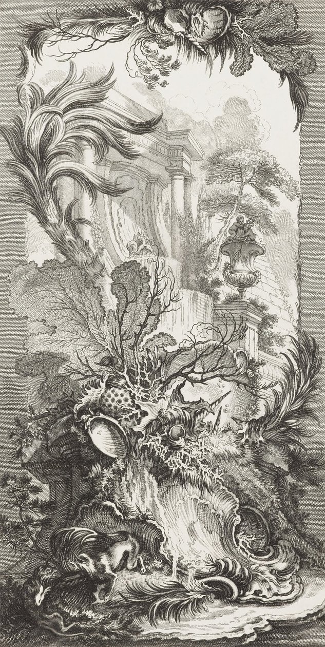 Rocaille (Rococo Design) a képernyők új koncepciói között alkotó: François Boucher